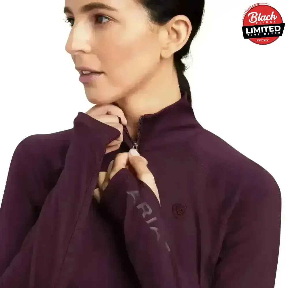 Ariat Lowell Base Layer 2.0 1/4 Zip Team Print X Small Base Layers