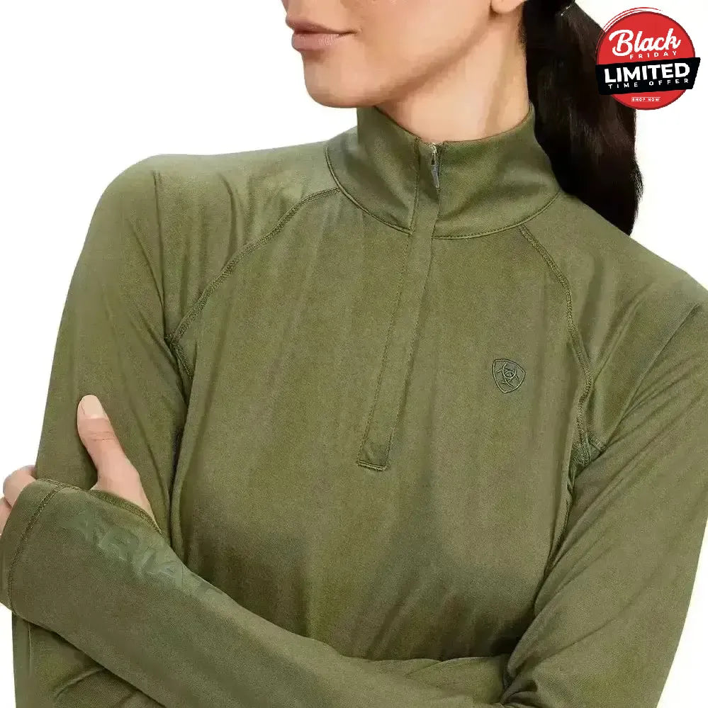 Ariat Lowell Base Layer 2.0 1/4 Zip Team Print X Small Base Layers