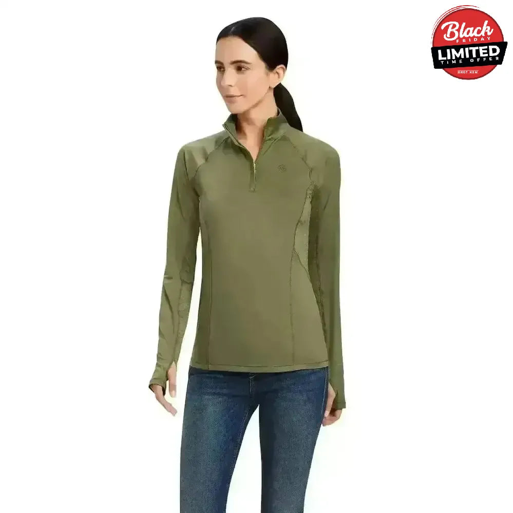 Ariat Lowell Base Layer 2.0 1/4 Zip Team Print X Small Base Layers