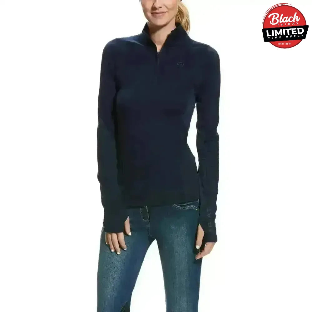 Ariat Lowell Base Layer 2.0 1/4 Zip Team Print X Small Base Layers