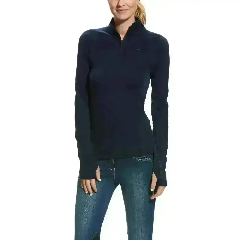 Ariat Lowell Base Layer 2.0 1/4 Zip Team Print X Small Base Layers