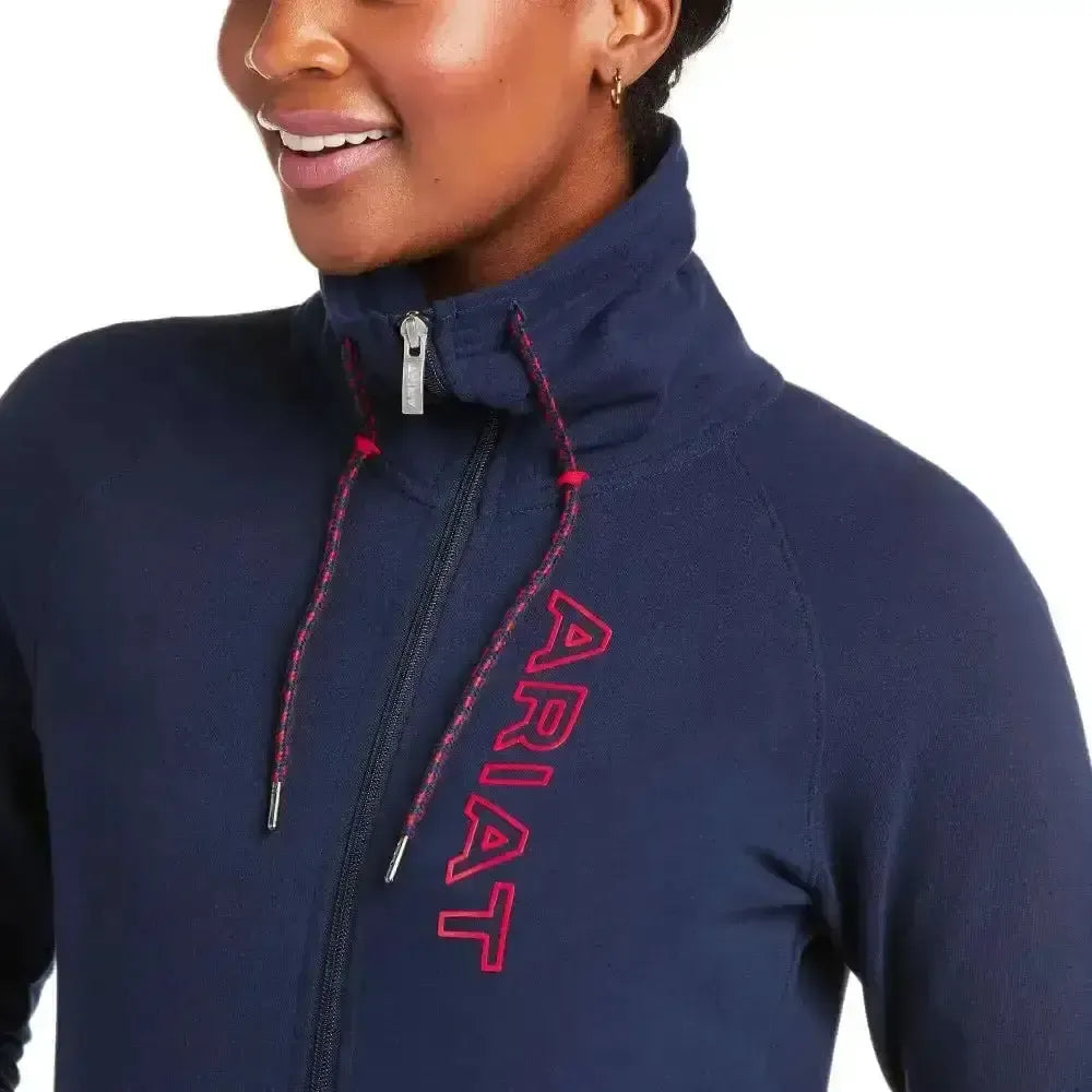 Ariat Team Logo Full Zip Ariat Sweatshirts Team X Small Jumpers & Hoodies