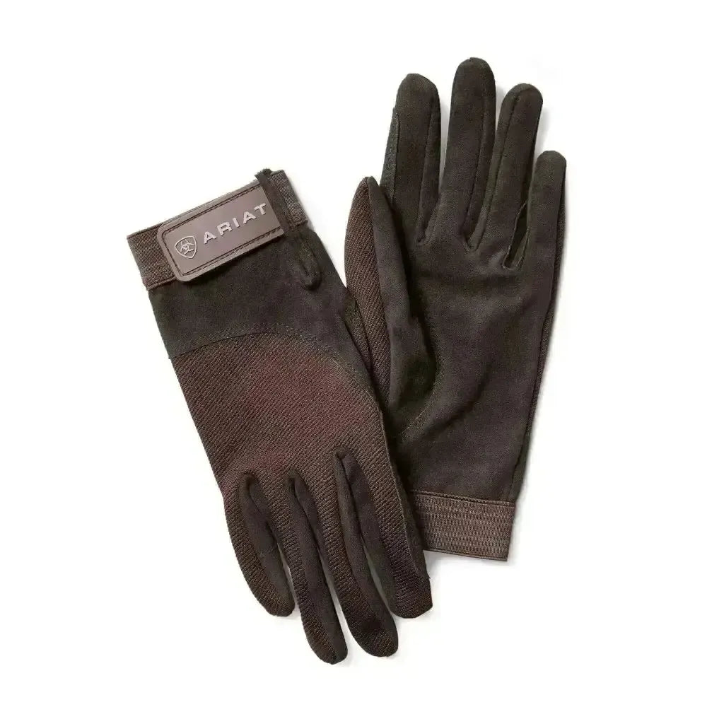 Ariat Tek Grip Riding Gloves Bark 6 Riding Gloves