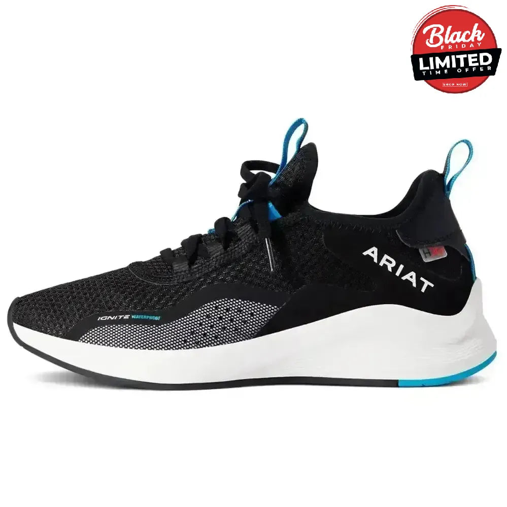Ariat WMS Ignite Waterproof Trainers 3/36 Black Trainers