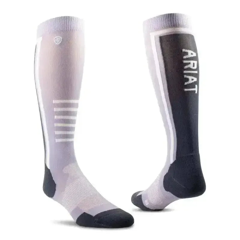 AriatTEK Slimline Performance Socks Lavender Aura / Periscope Riding Socks