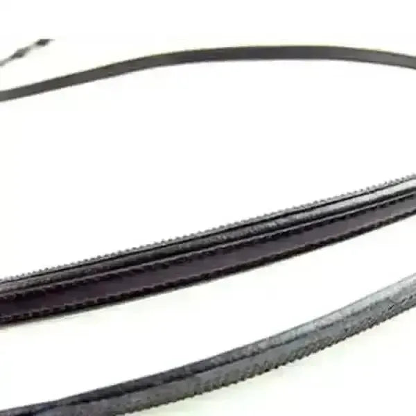 Ascot Leather Dressage Reins Pony 13 mm / 1/2" Black Reins