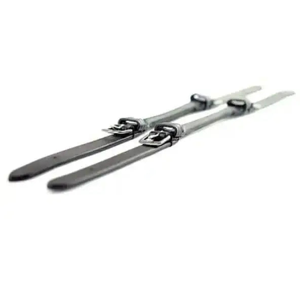 Black leather pelham roundings watch straps with silver-toned buckles from ascot leather pelham collection