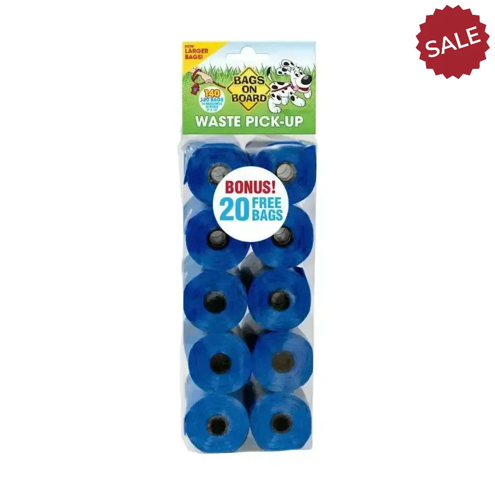 Bags On Board Refill Rolls Blue 10 X 14 Bags Poop Bags
