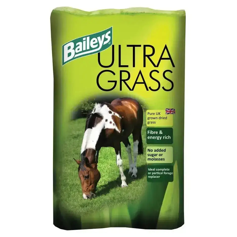 Baileys ultra grass vibrant lime green bag with a brown and white horse grazing pure high-temperature dried tempting partial alternative
