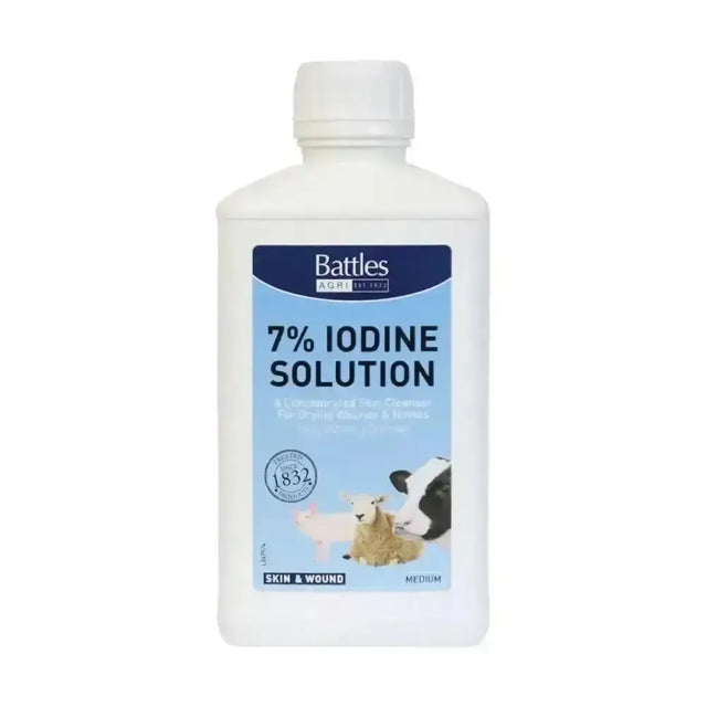 Battles Iodine Solution 7% 500 ml Veterinary