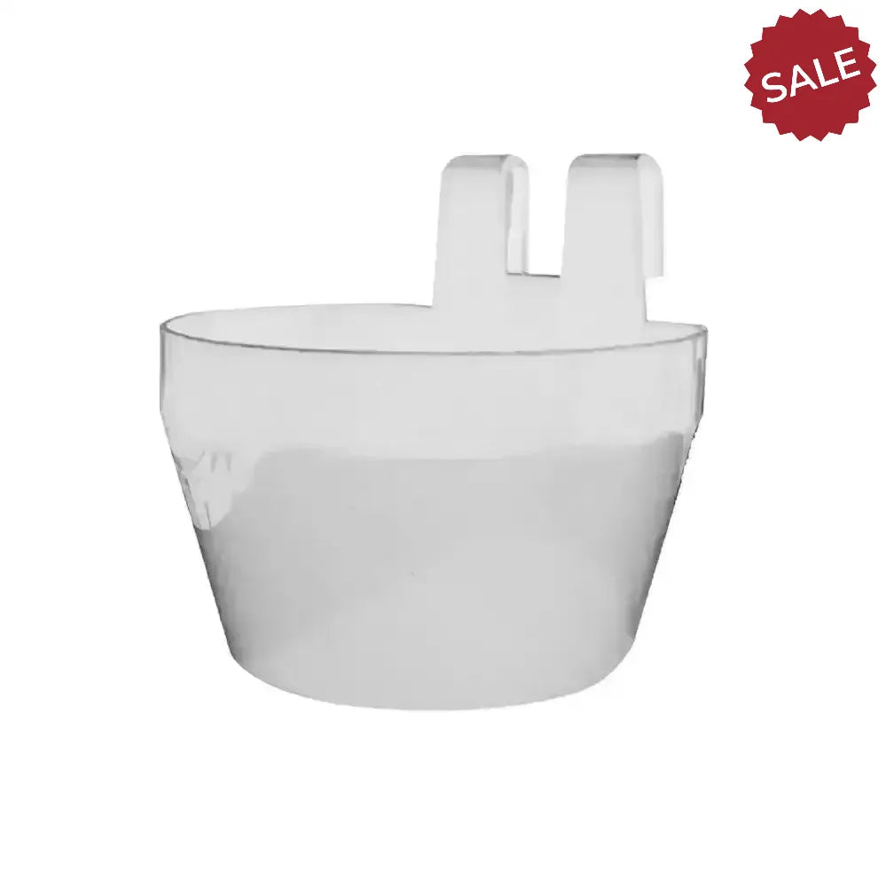 Bec Cage Cup Bird Drinker White Poultry Drinkers