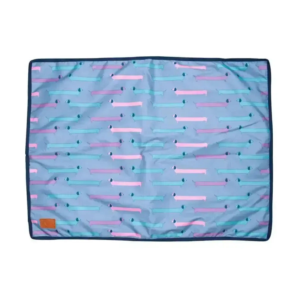 Benji & Flo Dorris The Dachshund Dog Bed Riviera/Navy 60 X 80cm Dog Beds