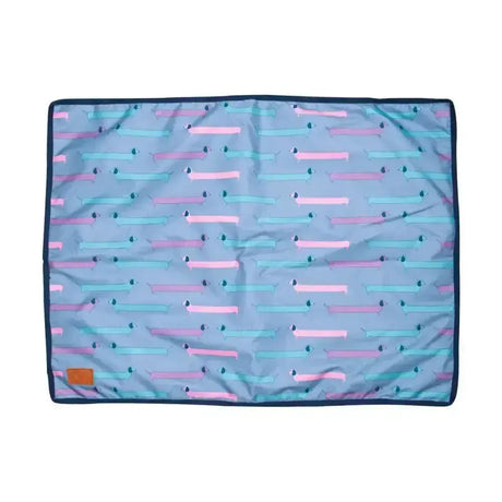 Benji & Flo Dorris The Dachshund Dog Bed Riviera/Navy 60 X 80cm Dog Beds