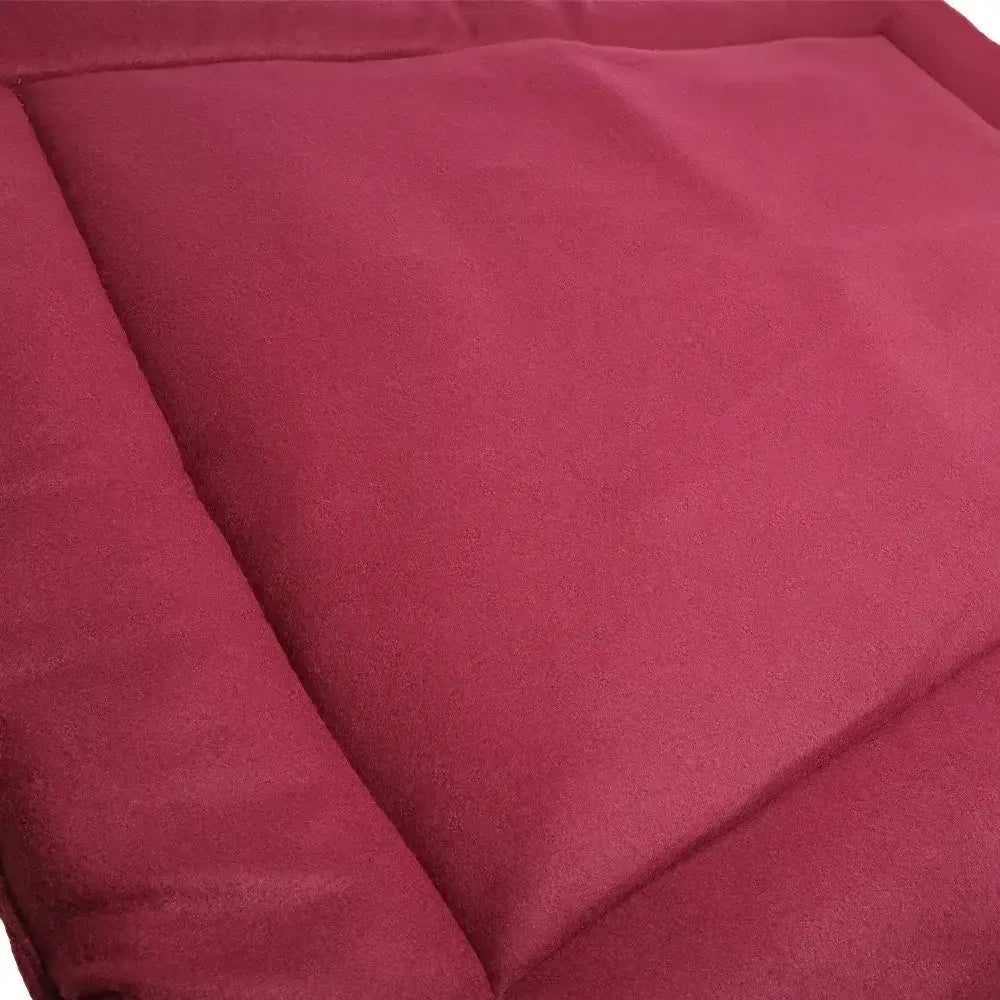 Benji & Flo Luxury Fleece Dog Bed Merlot 100 x 120cm Dog Beds
