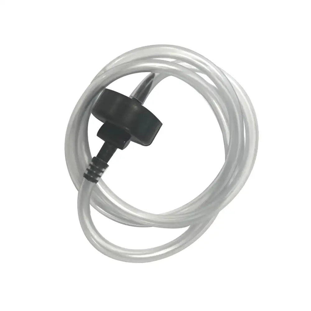 Clear plastic tube with black threaded connector for bimeda bimectin draw fits tube bimectin draw use
