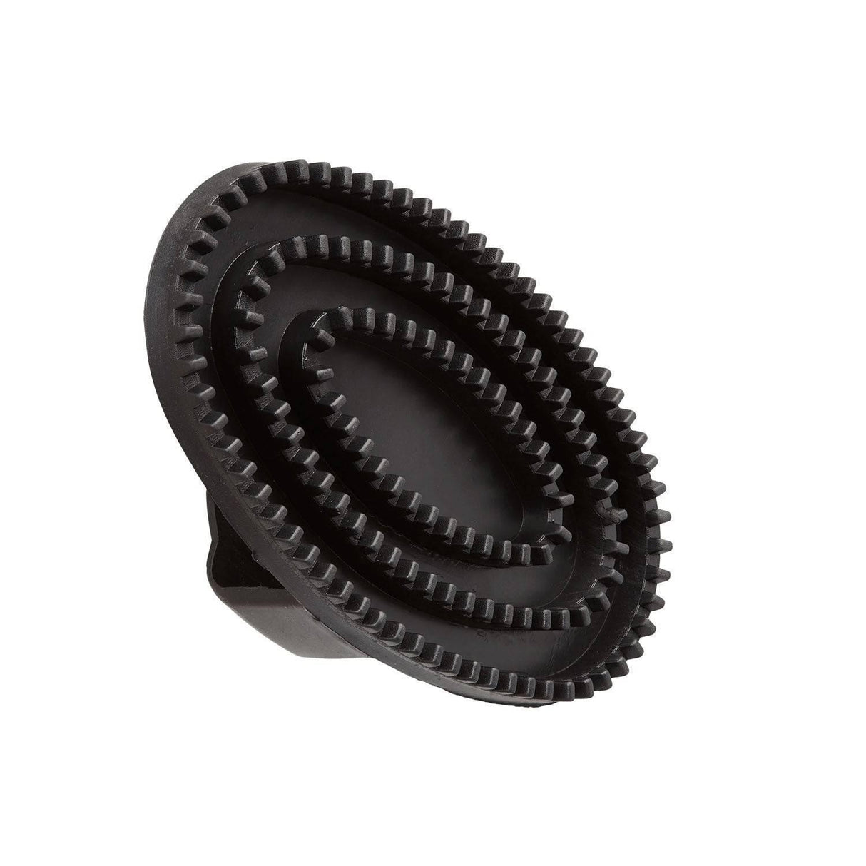 Bitz Curry Comb Rubber Small Brushes & Combs Small Black Barnstaple Equestrian Supplies