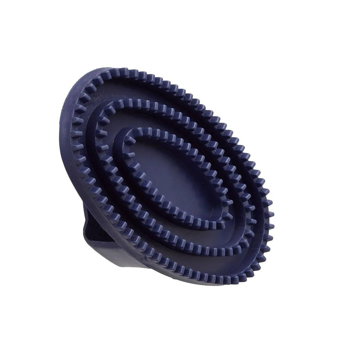 Bitz Curry Comb Rubber Small Brushes & Combs Small Navy Barnstaple Equestrian Supplies
