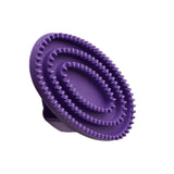 Bitz Curry Comb Rubber Small Brushes & Combs Small Purple Barnstaple Equestrian Supplies