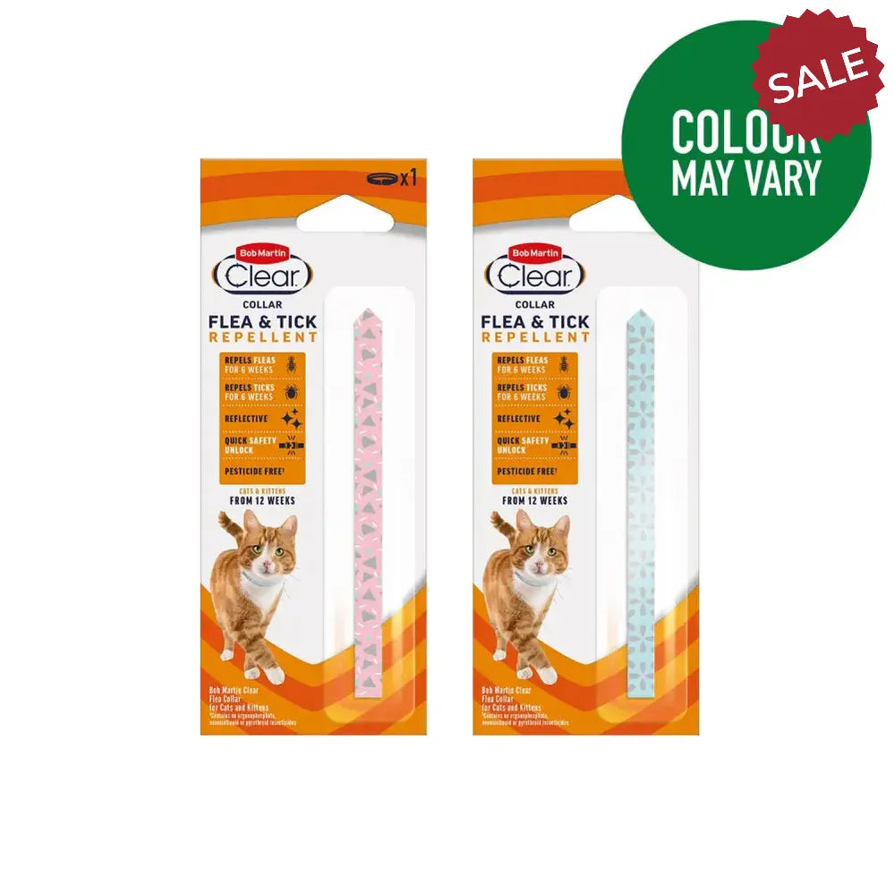 Bob Martin Clear Cat Flea Collar Reflective Assorted Flea Treatments