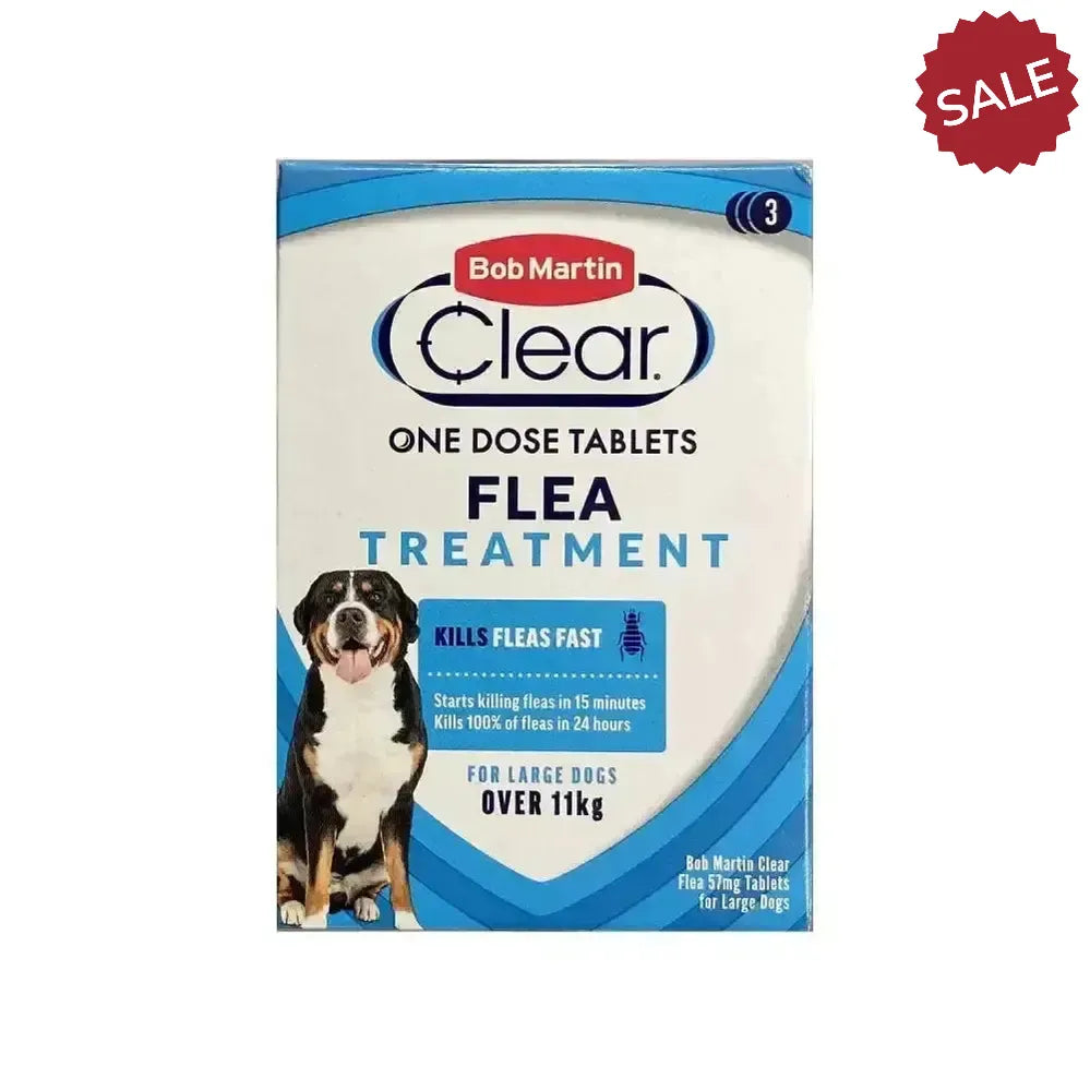 Bob Martin Clear Flea Tablets For Large Dogs Over 11Kg 3 Pack Flea Treatments