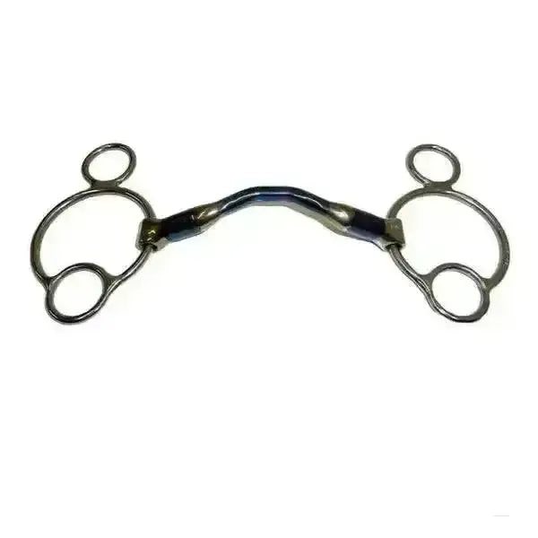 Bombers Bits 2 1/2 Loose Ring Gag Happy Tongue Universal Bit 146 mm (5 3/4") B16 Horse Bits