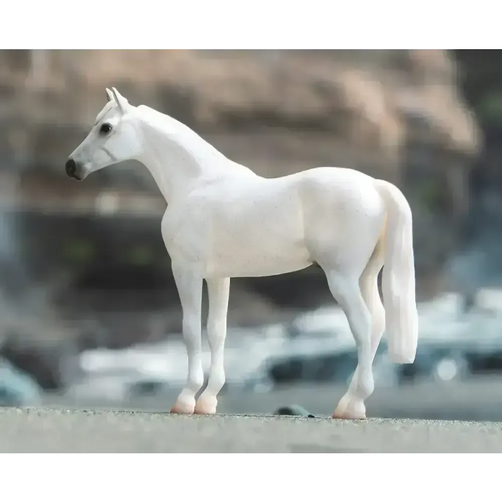 Breyer Fleabitten Grey Thoroughbred Model Horses