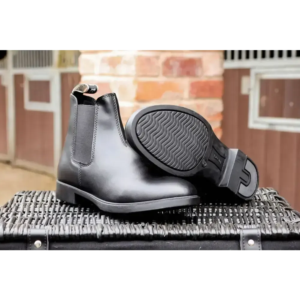 Brogini 472 Boxwell Easy-Care Synthetic Jodhpur Black 36 (3.5) BLACK Short Riding Boots