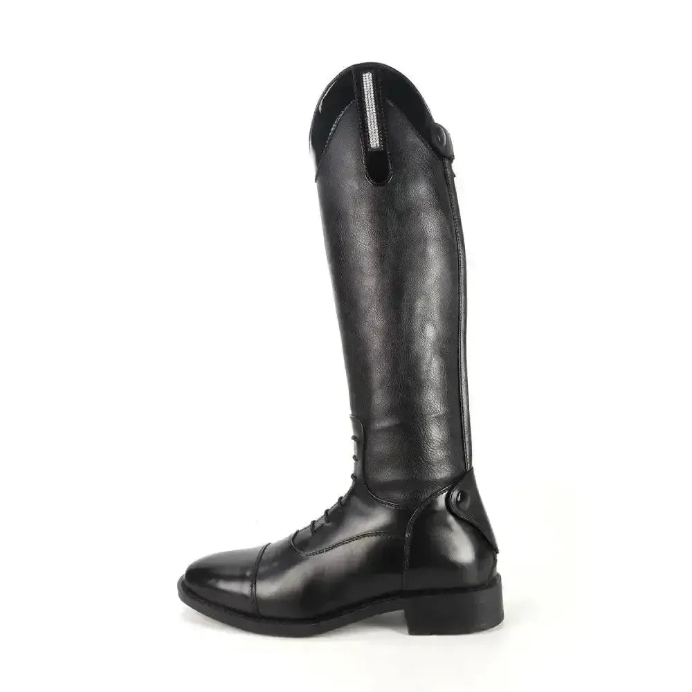 Brogini KB44 Kids Como Piccino Patent Top Boots BLACK 31 EU / 12 STANDARD Long Riding Boots