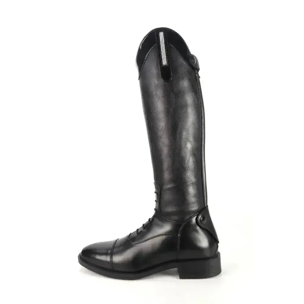 Brogini KB44 Kids Como Piccino Patent Top Boots BLACK 31 EU / 12 STANDARD Long Riding Boots