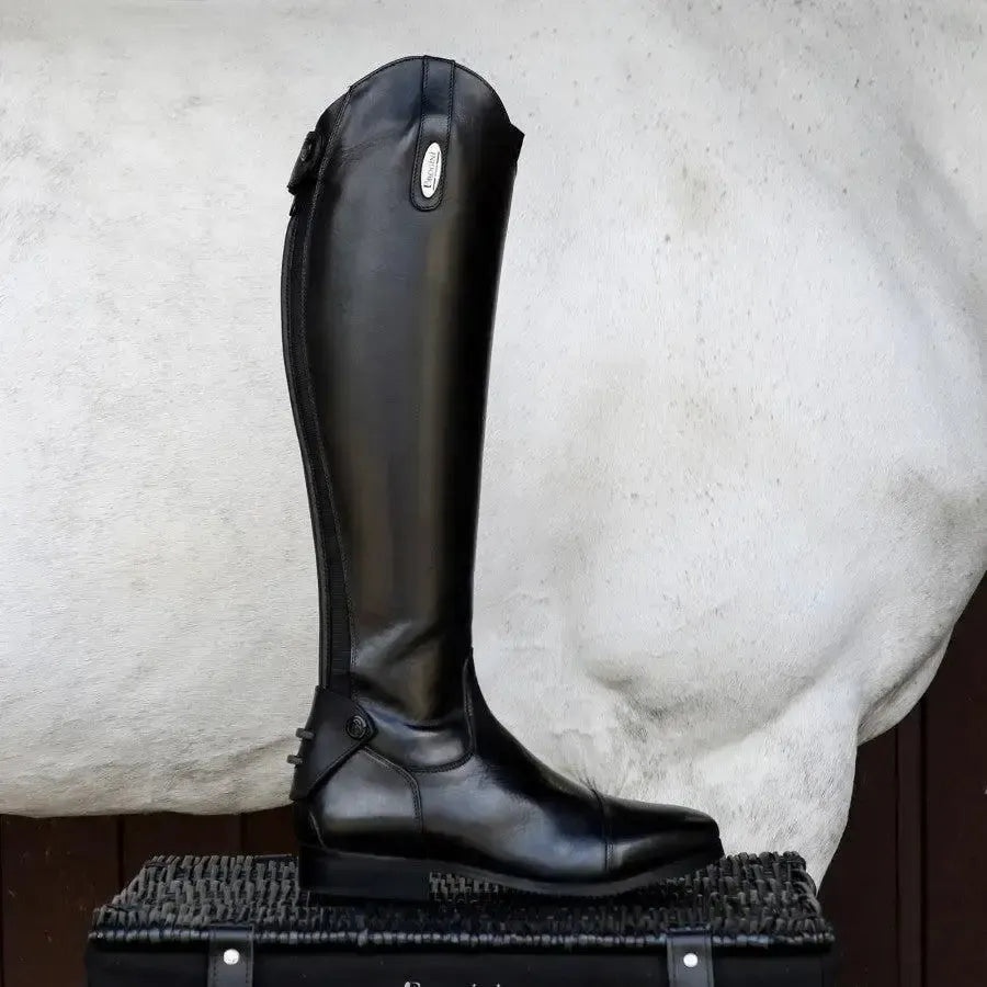 Brogini Turin Pro Competition Boots Plain Front Dress Boot Black Short 36 (3.5UK) X SlIm Width Short Height Long Riding Boots
