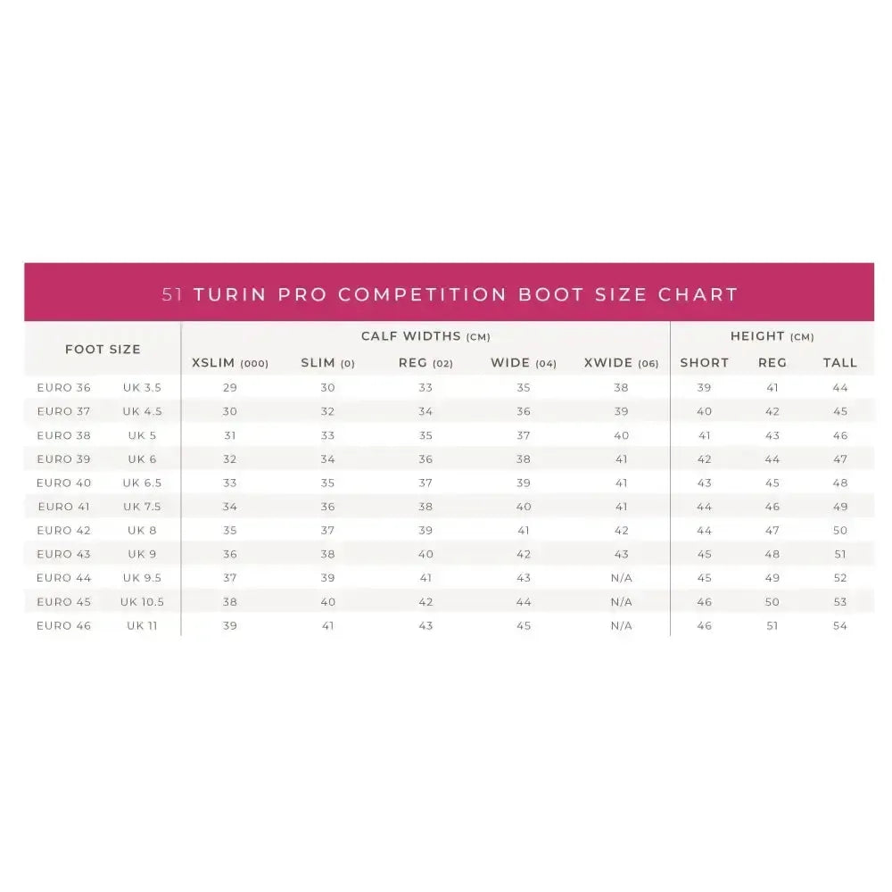 Brogini Turin Pro Competition Boots Plain Front Dress Boot Black Short 36 (3.5UK) X SlIm Width Short Height Long Riding Boots