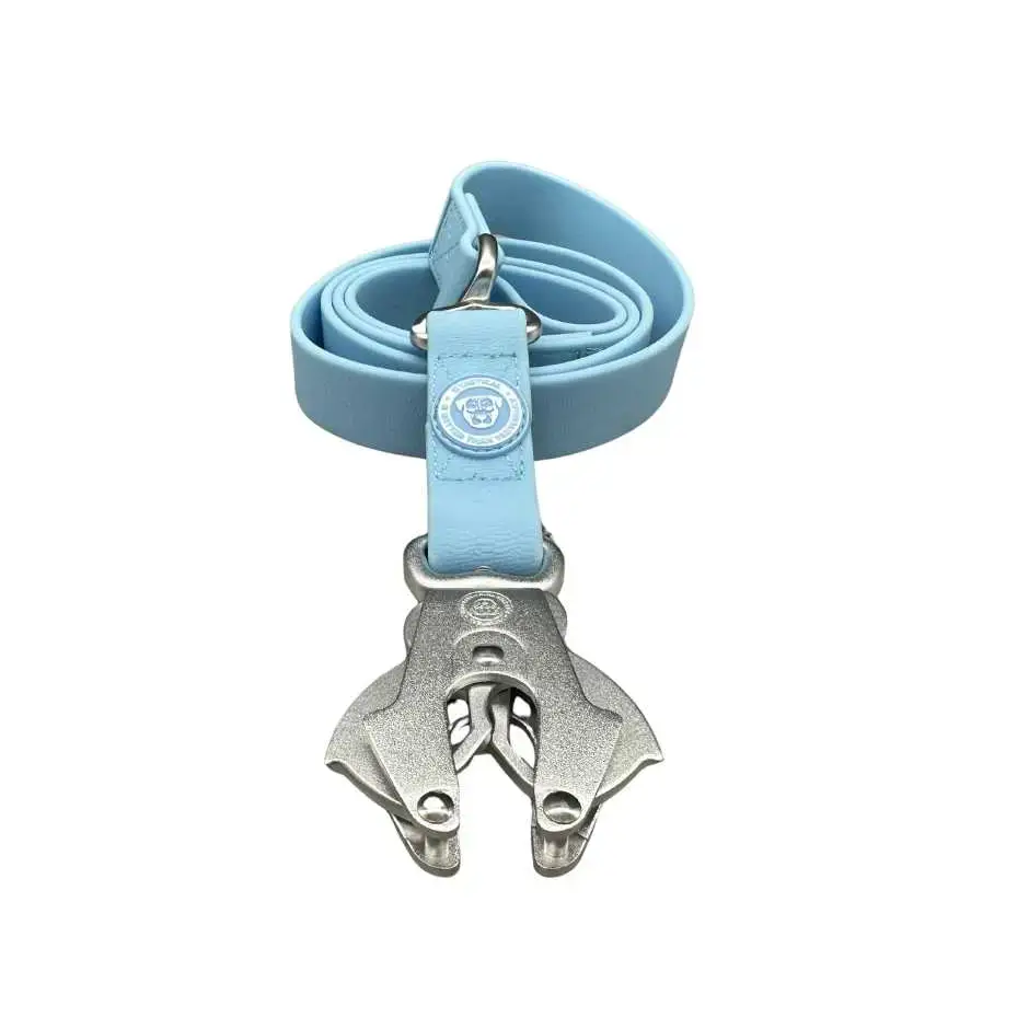 BTactical™ Extra-Strong PVC Frog Clip Dog Lead | Pastel Blue 120cm (1.2m) Dog Lead