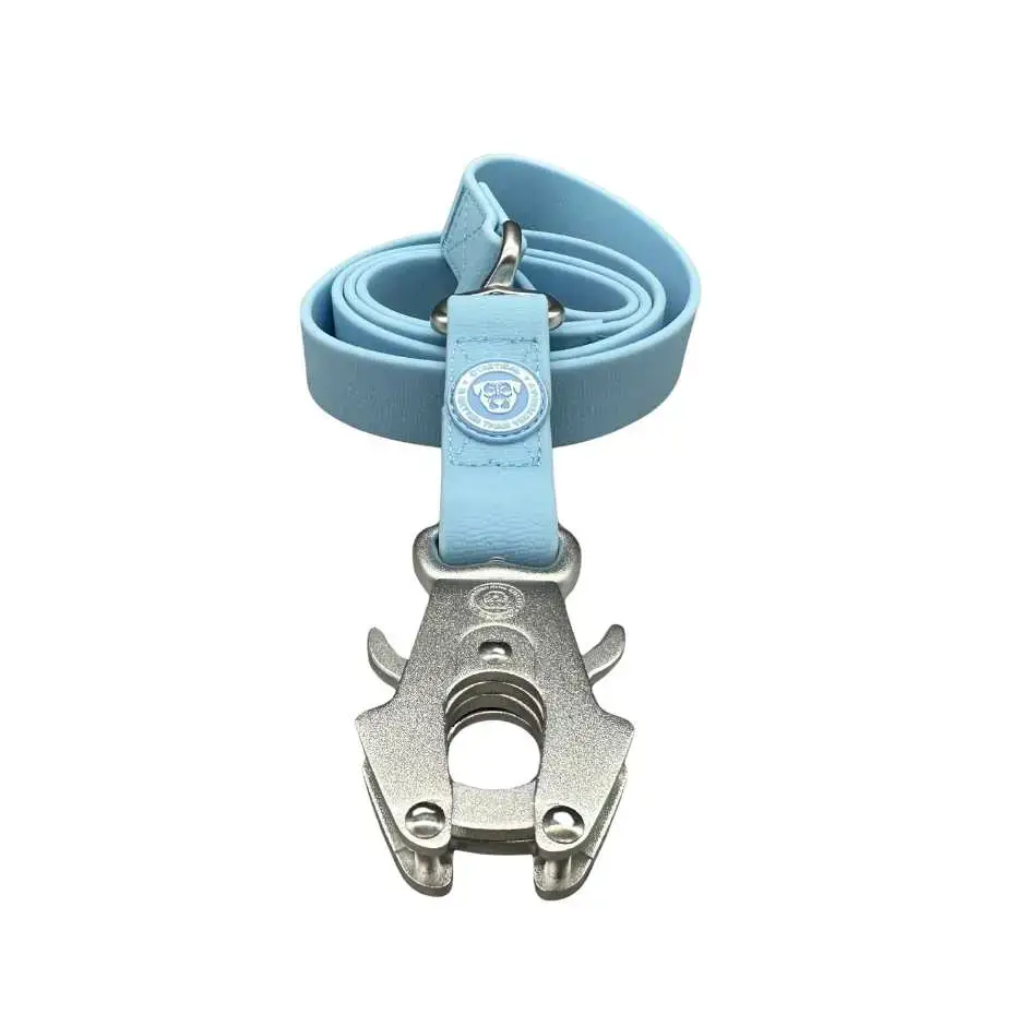 BTactical™ Extra-Strong PVC Frog Clip Dog Lead | Pastel Blue 120cm (1.2m) Dog Lead