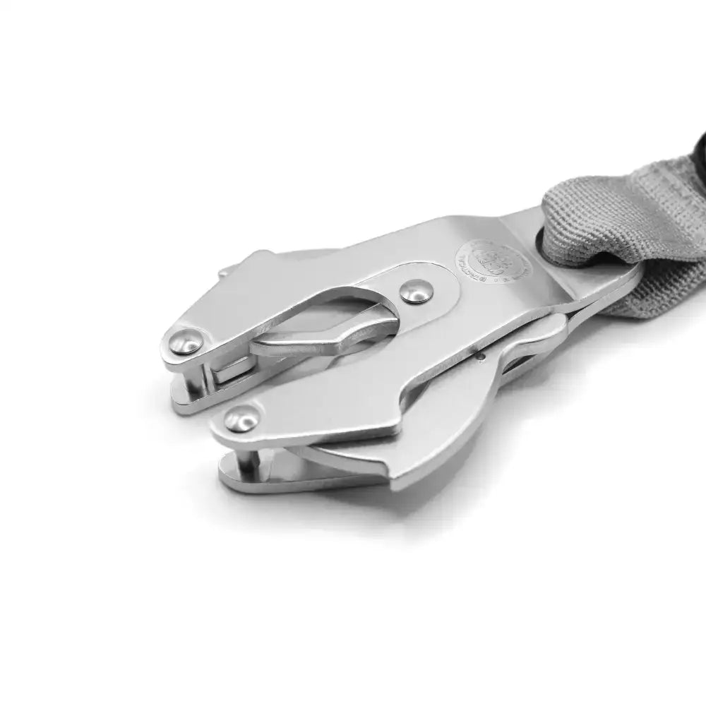 BTactical™ Nylon Frog Clip Dog Lead | Extra-Strong Anti Tangle - Misty Grey 100cm Dog Lead