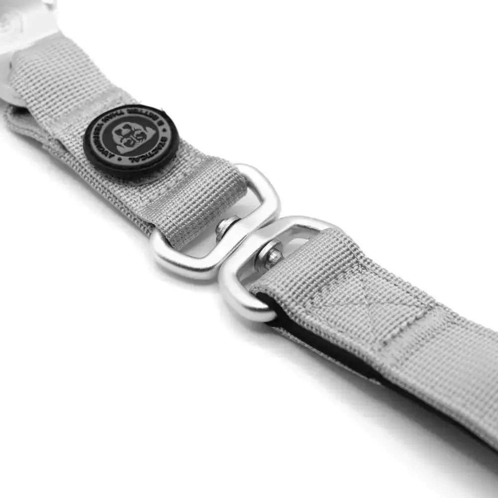 BTactical™ Nylon Frog Clip Dog Lead | Extra-Strong Anti Tangle - Misty Grey 100cm Dog Lead