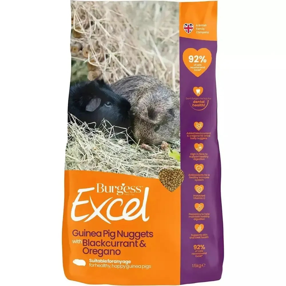Burgess Excel Tasty Nuggets Blackcurrant & Oregano Guinea Pig Food Guinea Pig Food