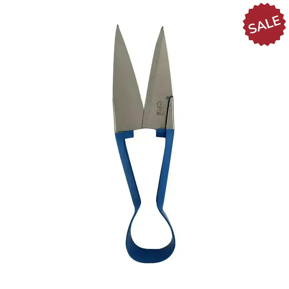 Burgon & Ball Dagging Shears Single Bow Straight Blue 3.5" Blue Smallholder