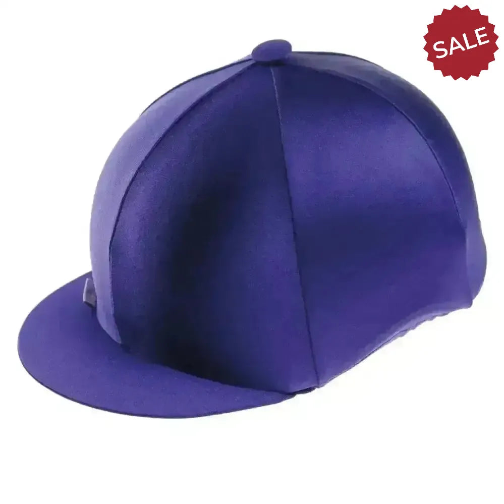 Capz Plain Hat Cover Purple Hat Silks