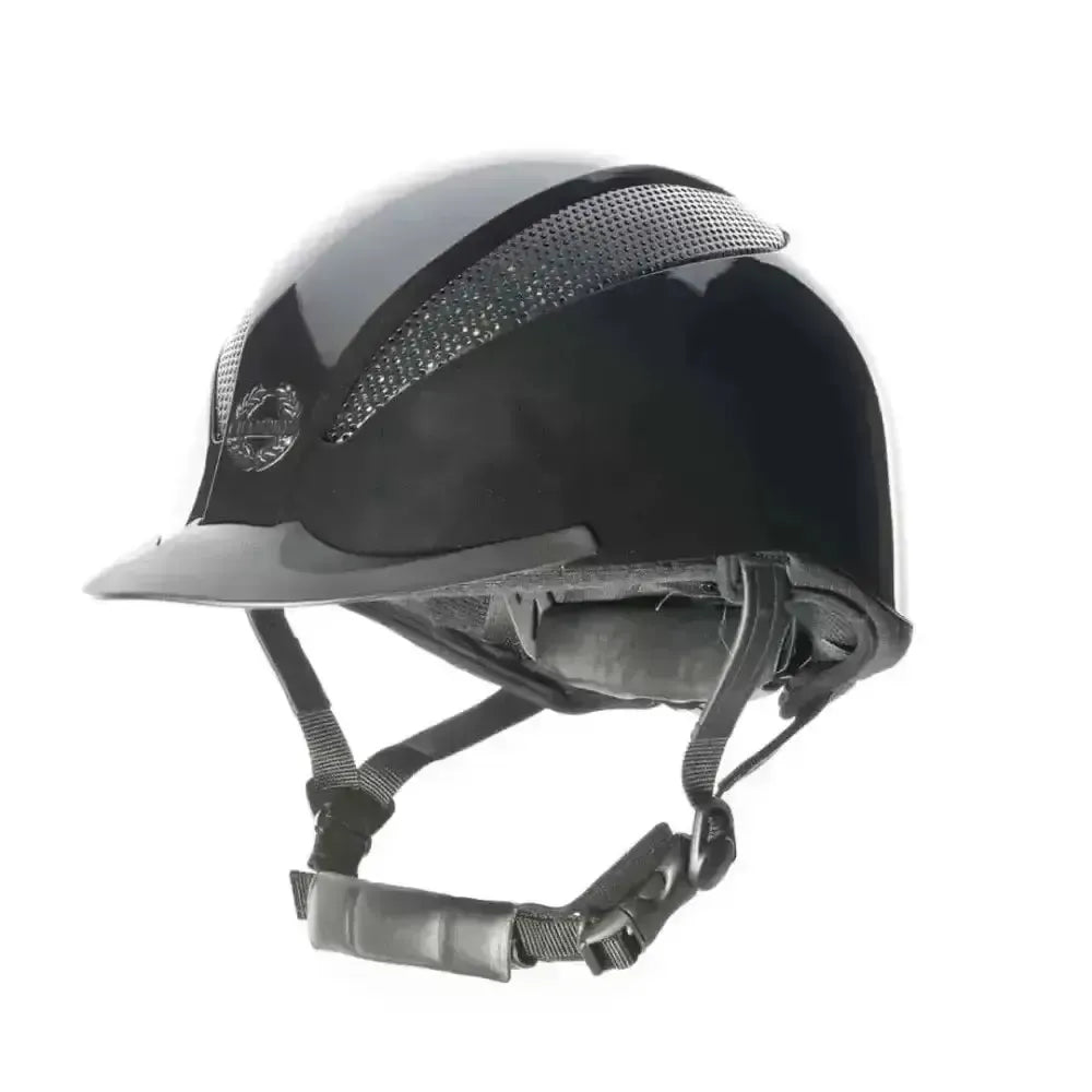 Champion Air-Tech Deluxe Adjustable Riding Hats metallic Black Small (52 - 54) Adjustable Riding Hats