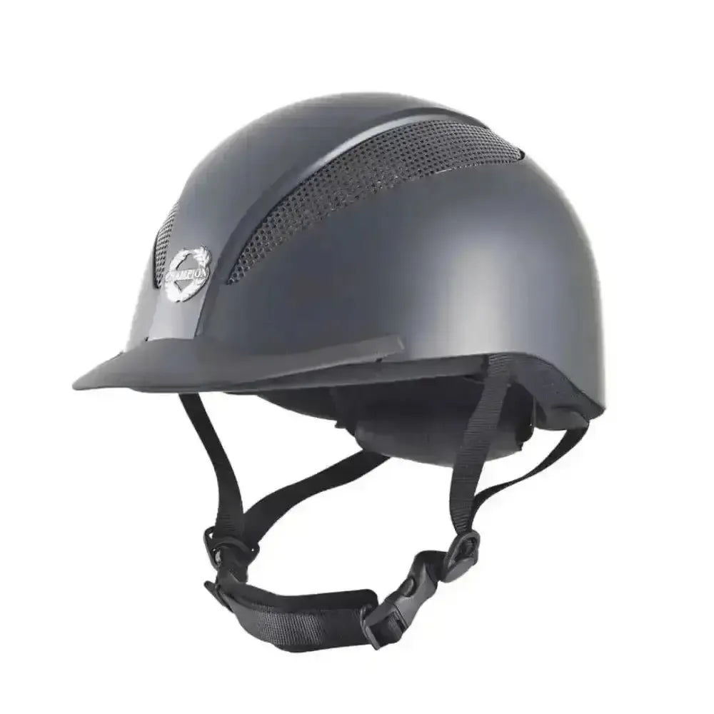Champion Air-Tech Junior Adjustable Riding Hats Black Silk Small (52 - 54) Adjustable Riding Hats