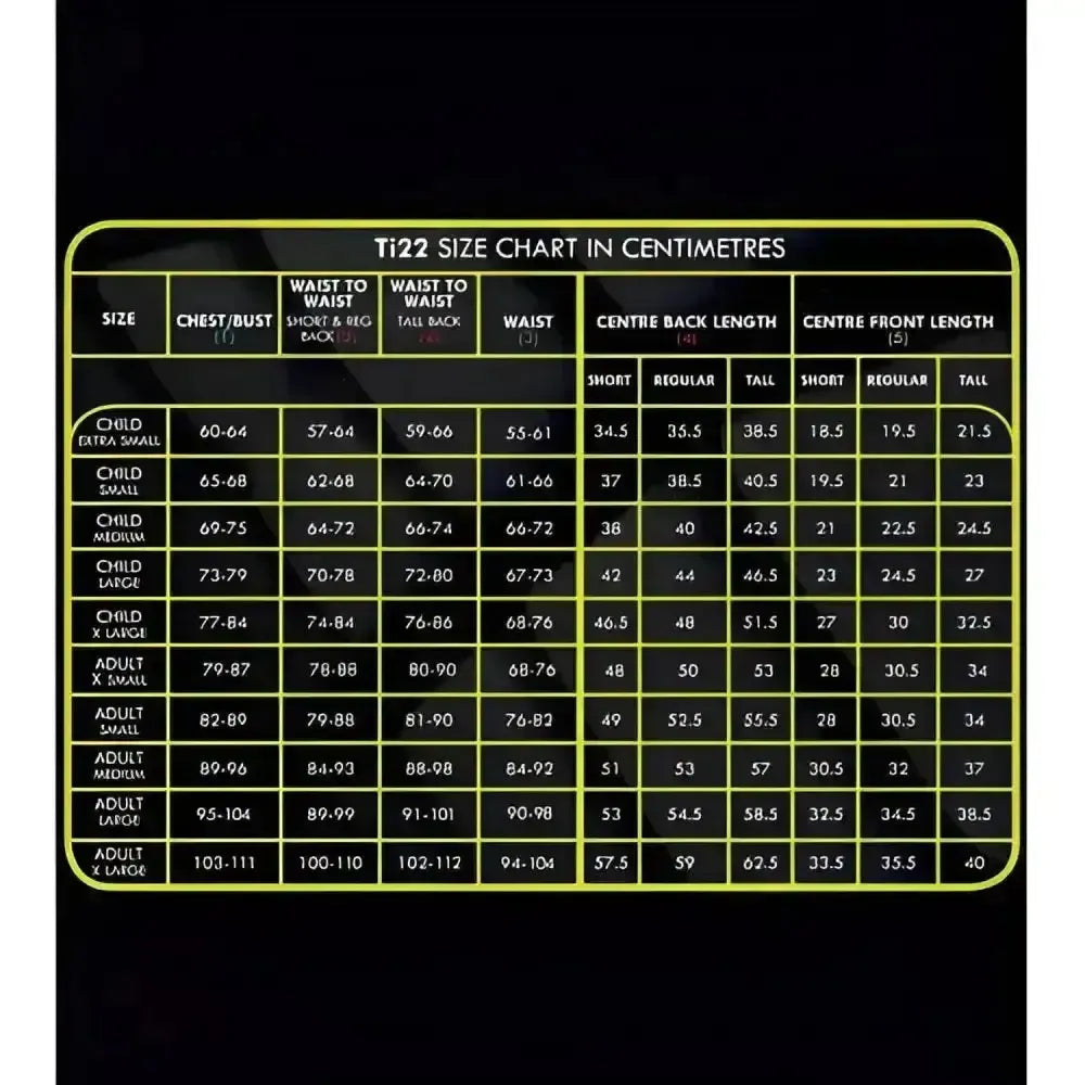 Champion Titanium Ti22 Childrens Body Protectors Childrens X Small Short Black Body Protectors