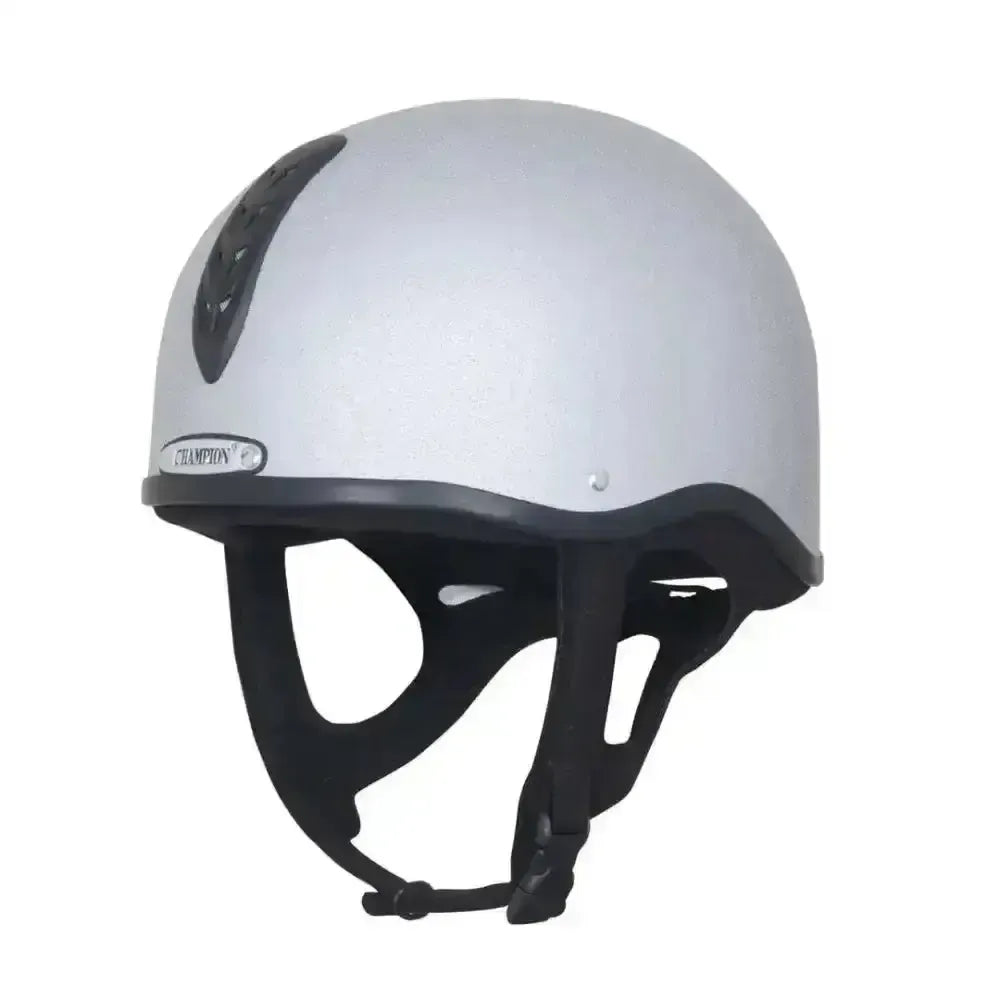 Champion X-Air Plus Jockey Helmet Riding Hat 51-55cm Silver 50 cm - 51cm (00) Horse Riding Helmet