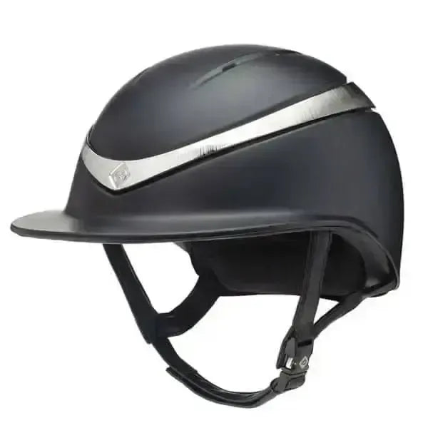 Charles Owen Halo Matt Black Shell Small Platinium Riding Hats