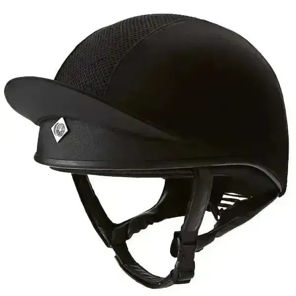 Charles Owen Pro 11 Plus Hat Silks Riding Hat Covers Black Small Hat Silks