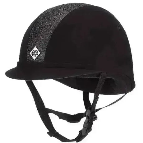 Charles Owen YR8 Sparkly Riding Hat 52 cm (00 1/2 Or 6 3/8) Standard Black / Black Riding Hats