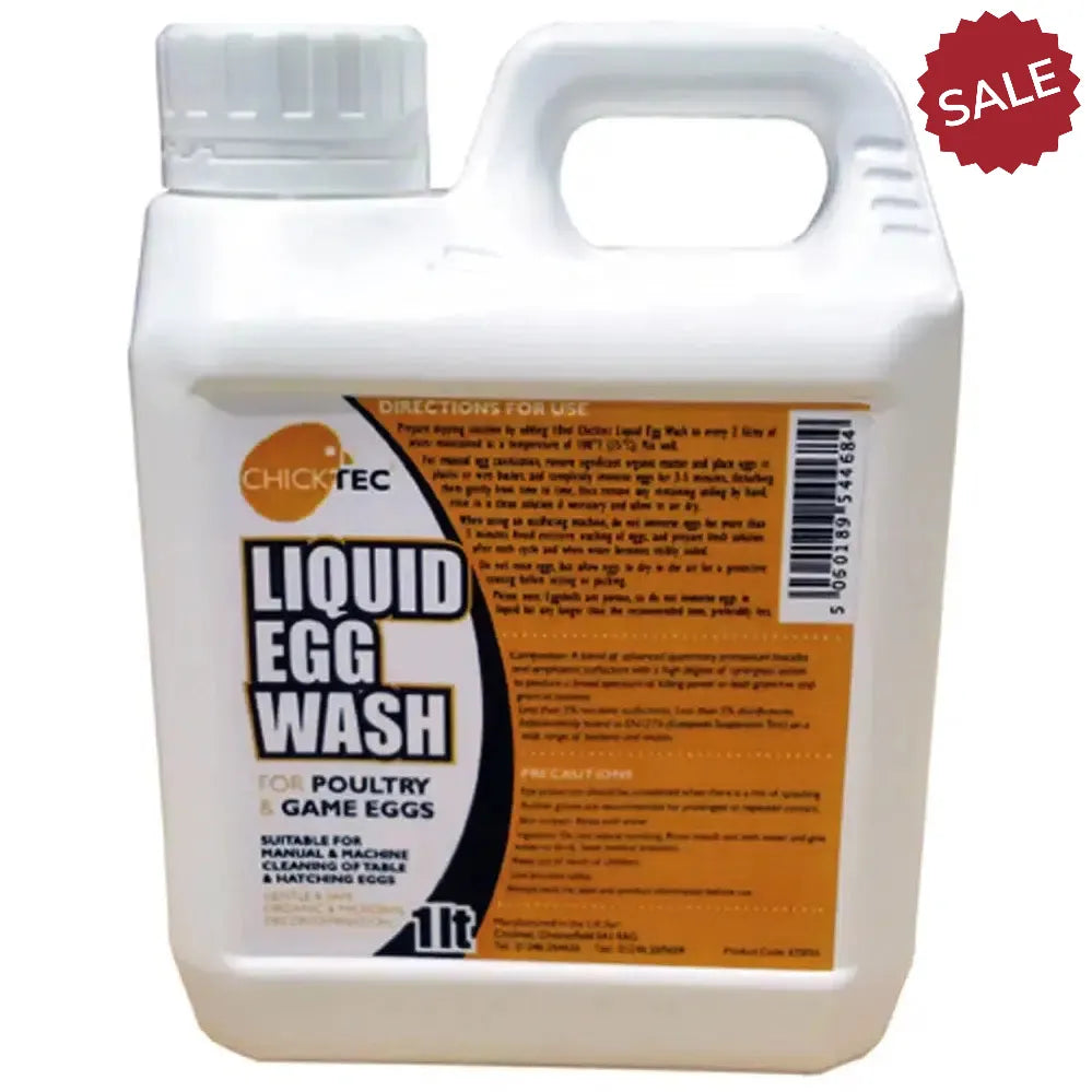 Chicktec Egg Wash Liquid 1 Litre Smallholder