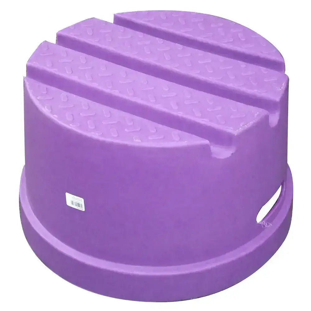 Classic Showjumps Standard Mounting Block One Tread Round Purple Mounting Block
