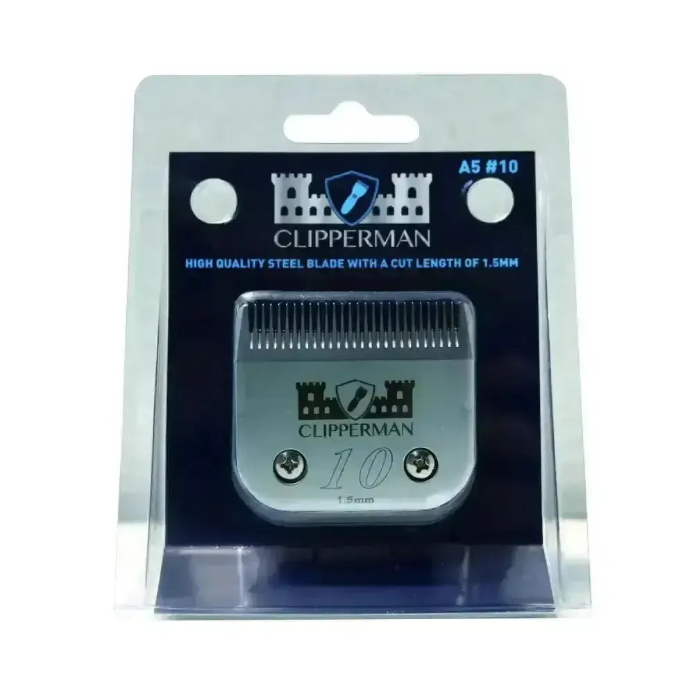 Clipperman A5 #10 High Quality Steel Standard Blade Set STANDARD Clipper Accessories