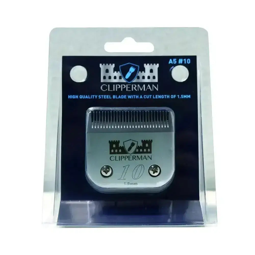 Silver clipperman a5 #10 detachable 2-in-1 cutter steel standard blade with quality steel standard 1.5mm cut length