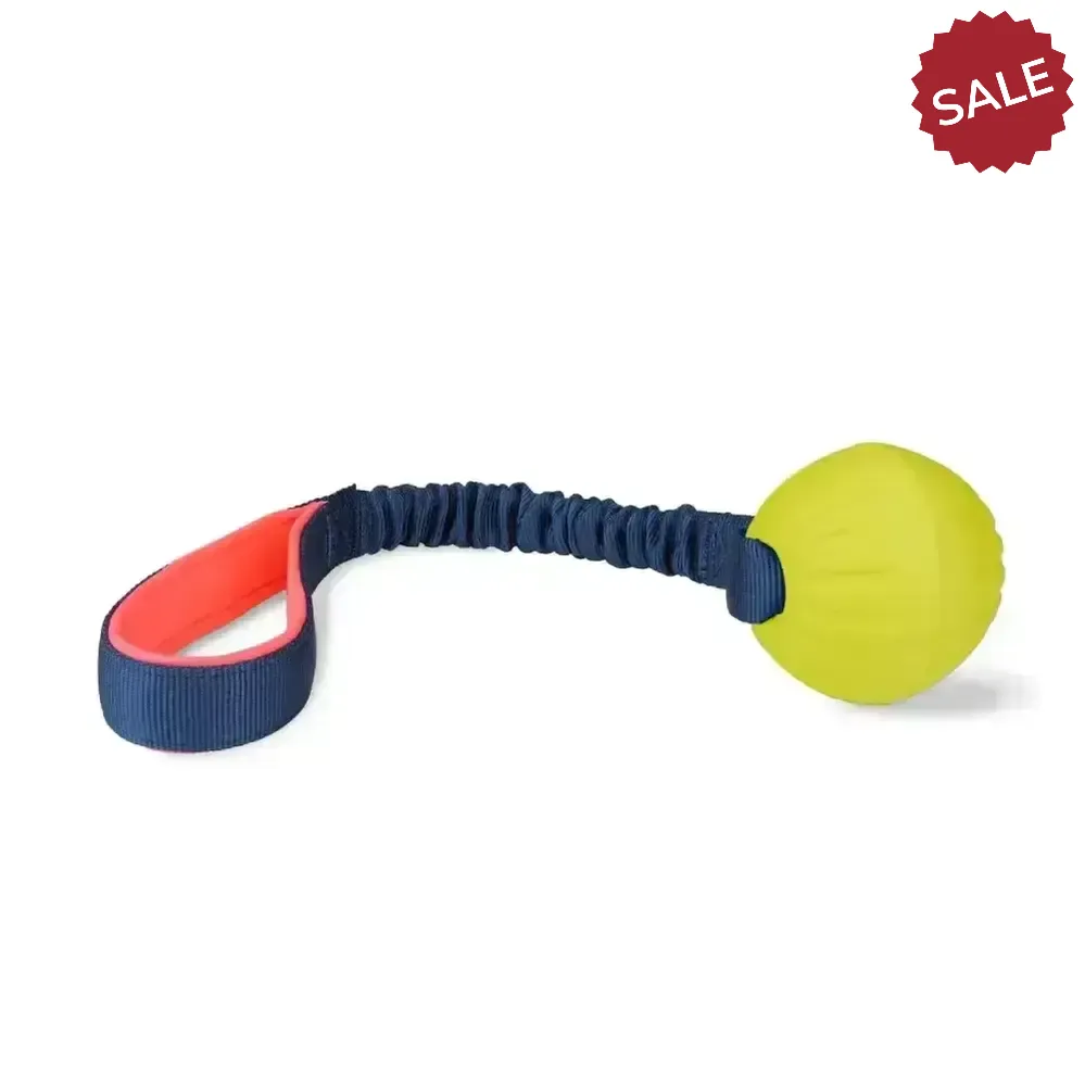 Coachi Tuggi Ball Navy/Coral/Lime Dog Toys